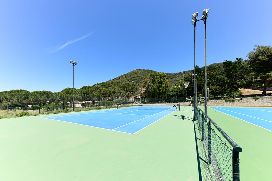 I campi da tennis del Resort Elba Island, Elba