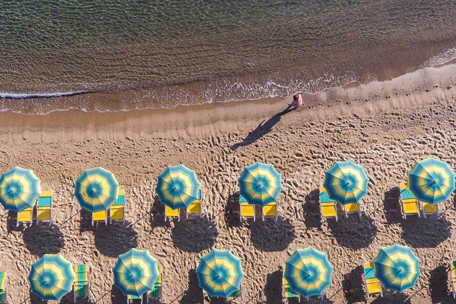 Bathing establishment in Naregno, Elba